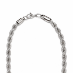 Silver Plated Rope Chain