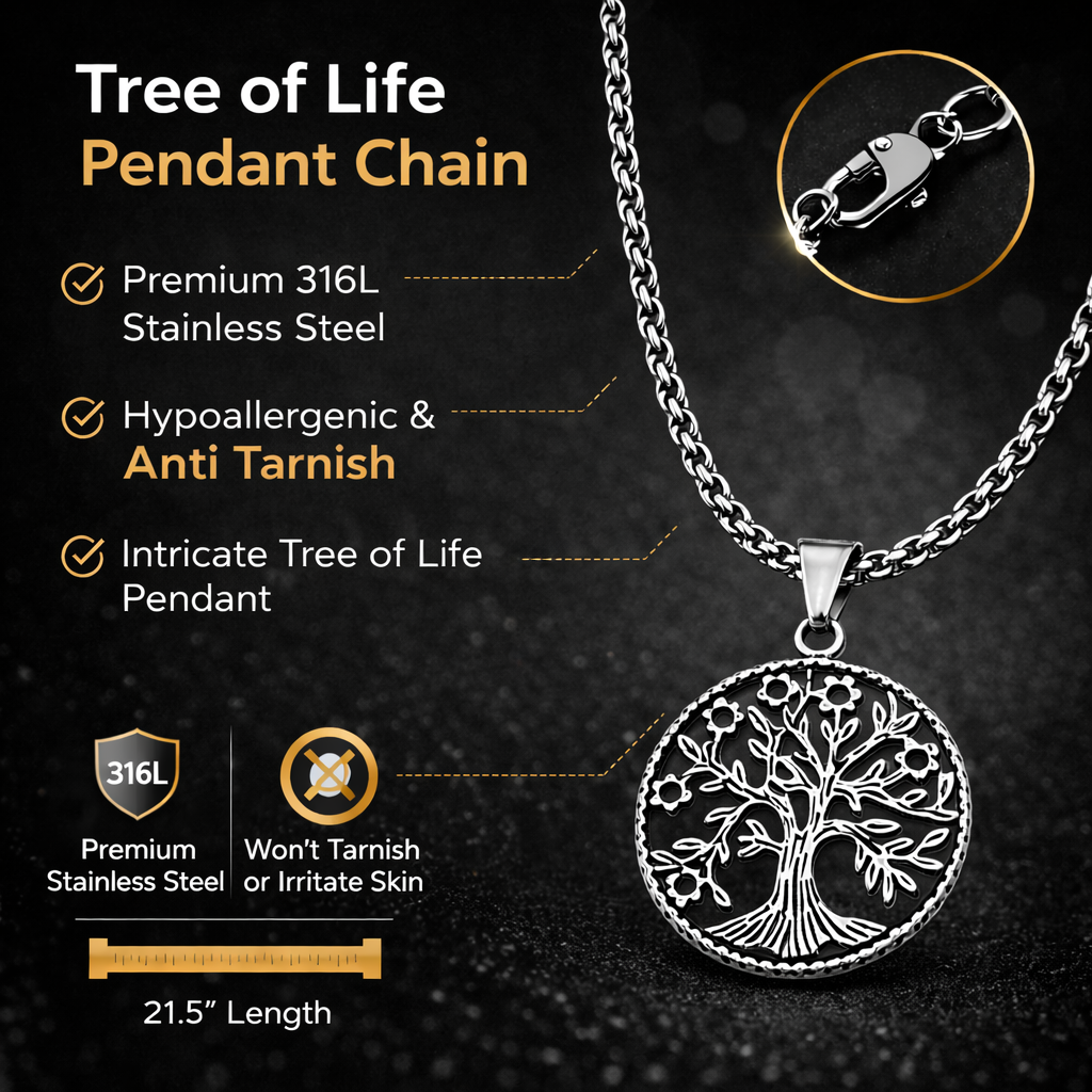 Tree of Life Pendant Chain