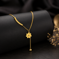 Floral Y Drop Necklace
