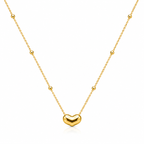 Heart Bead Pendant Necklace
