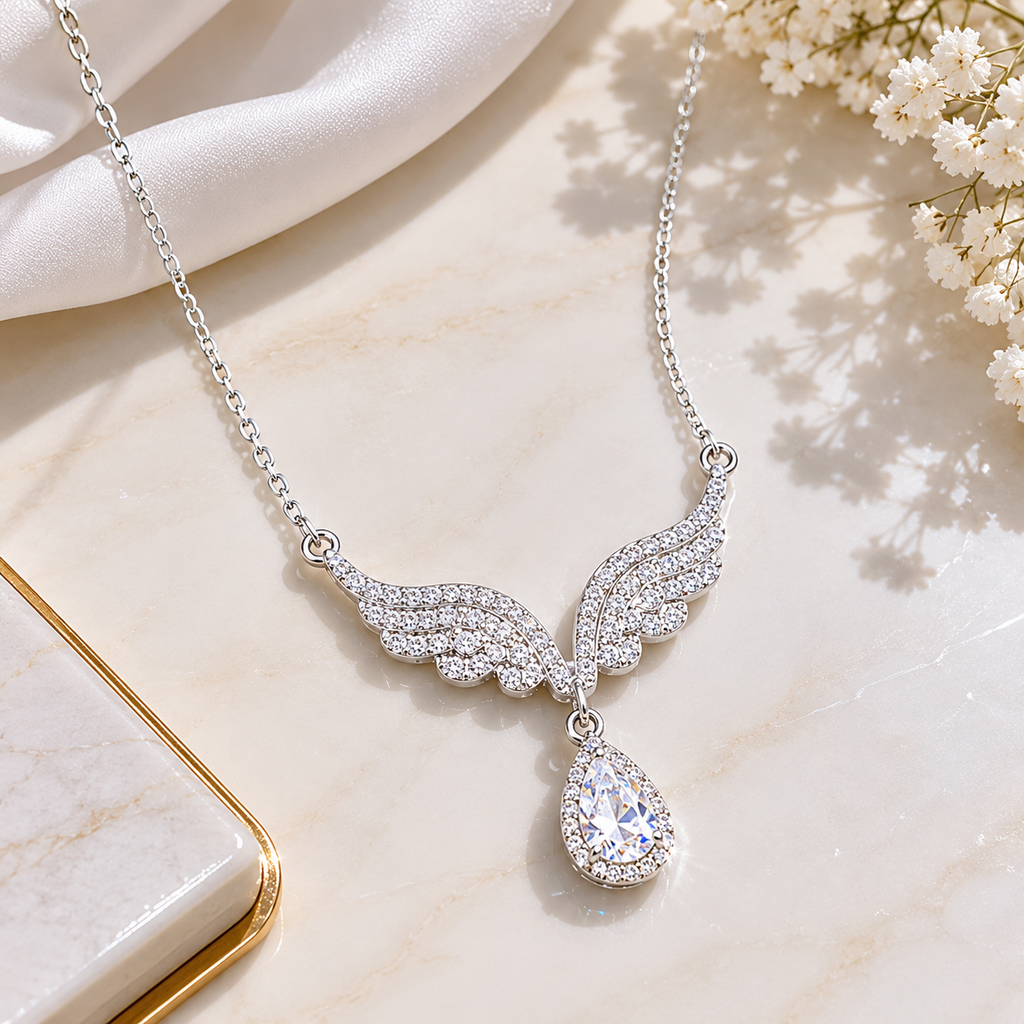 Celestial Wings Pendant Necklace