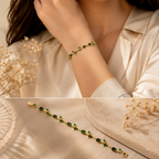 Green Tulip Bracelet for Women