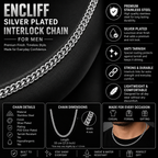 Silver Interlocking Chain