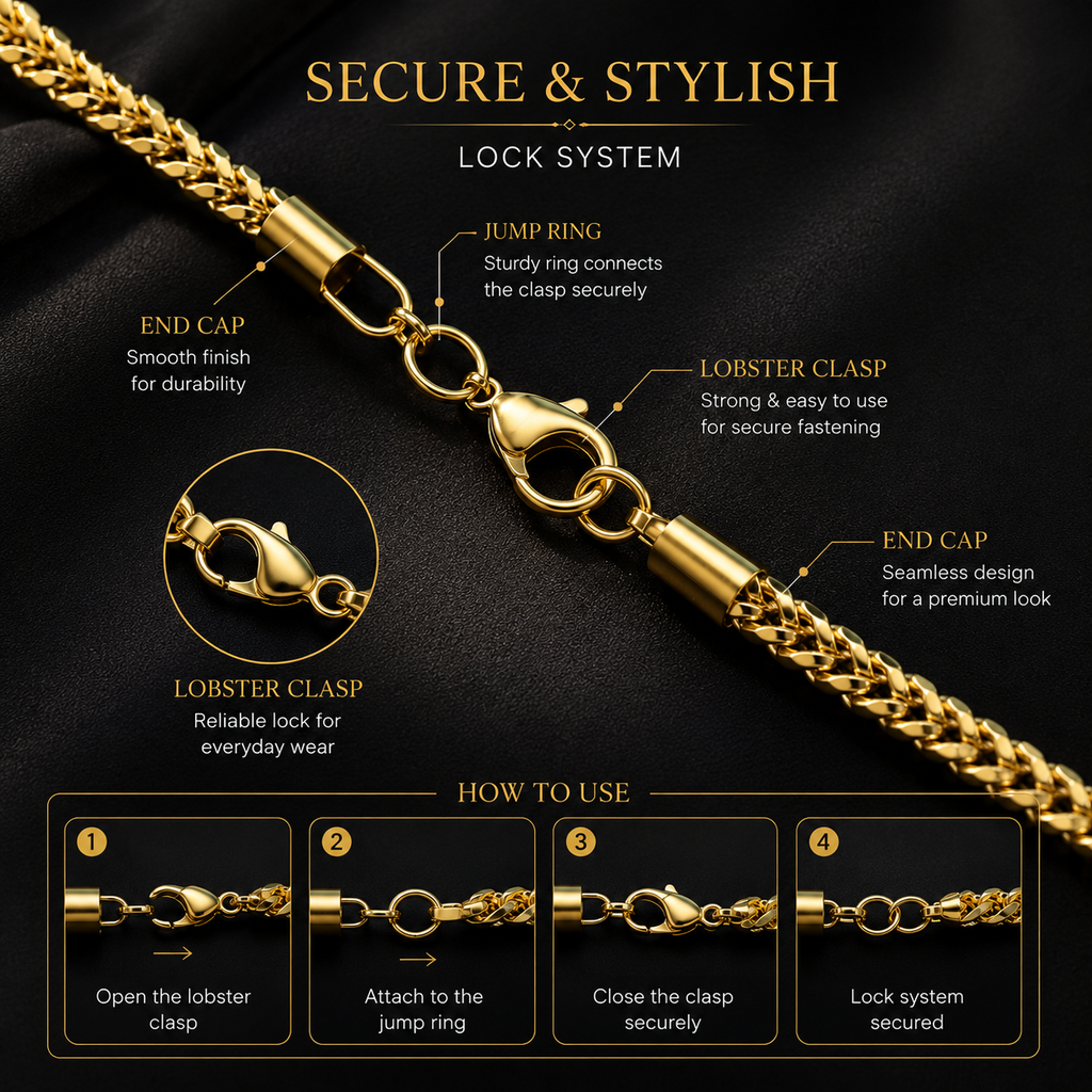 Golden Interlocking Chain