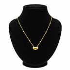 Heart Bead Pendant Necklace