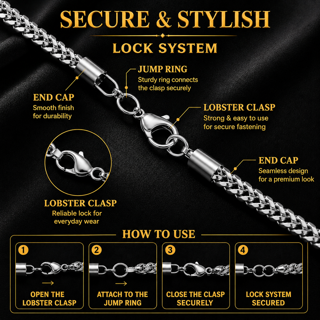 Silver Interlocking Chain