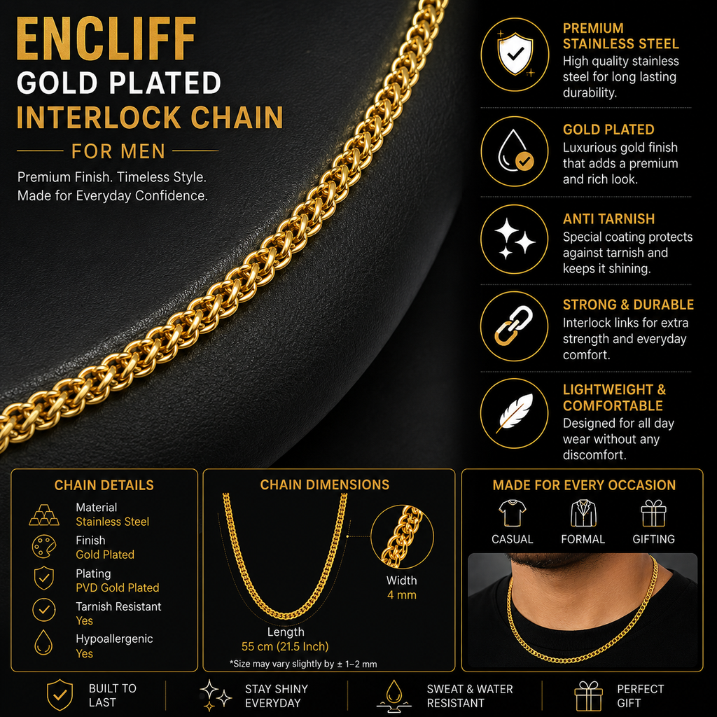 Golden Interlocking Chain