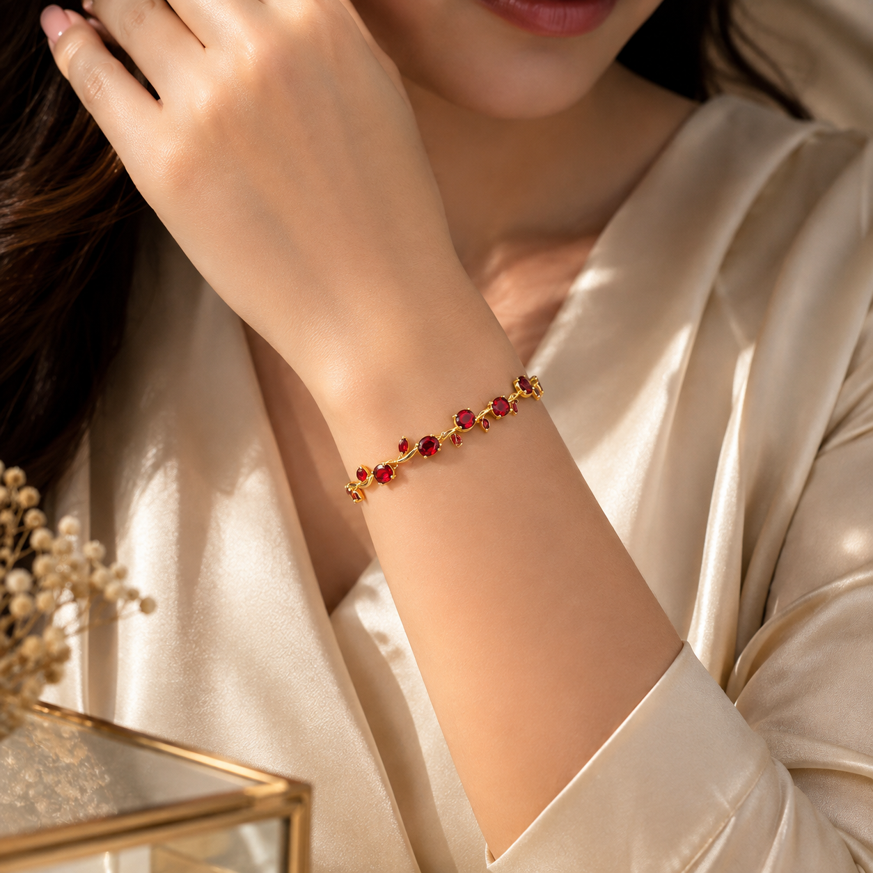 Red Tulip Bracelet