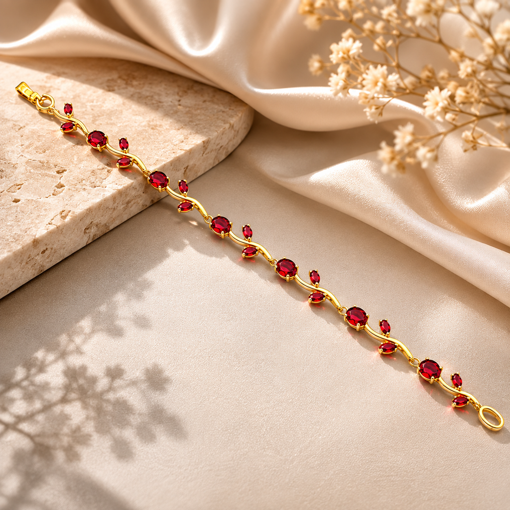 Red Tulip Bracelet