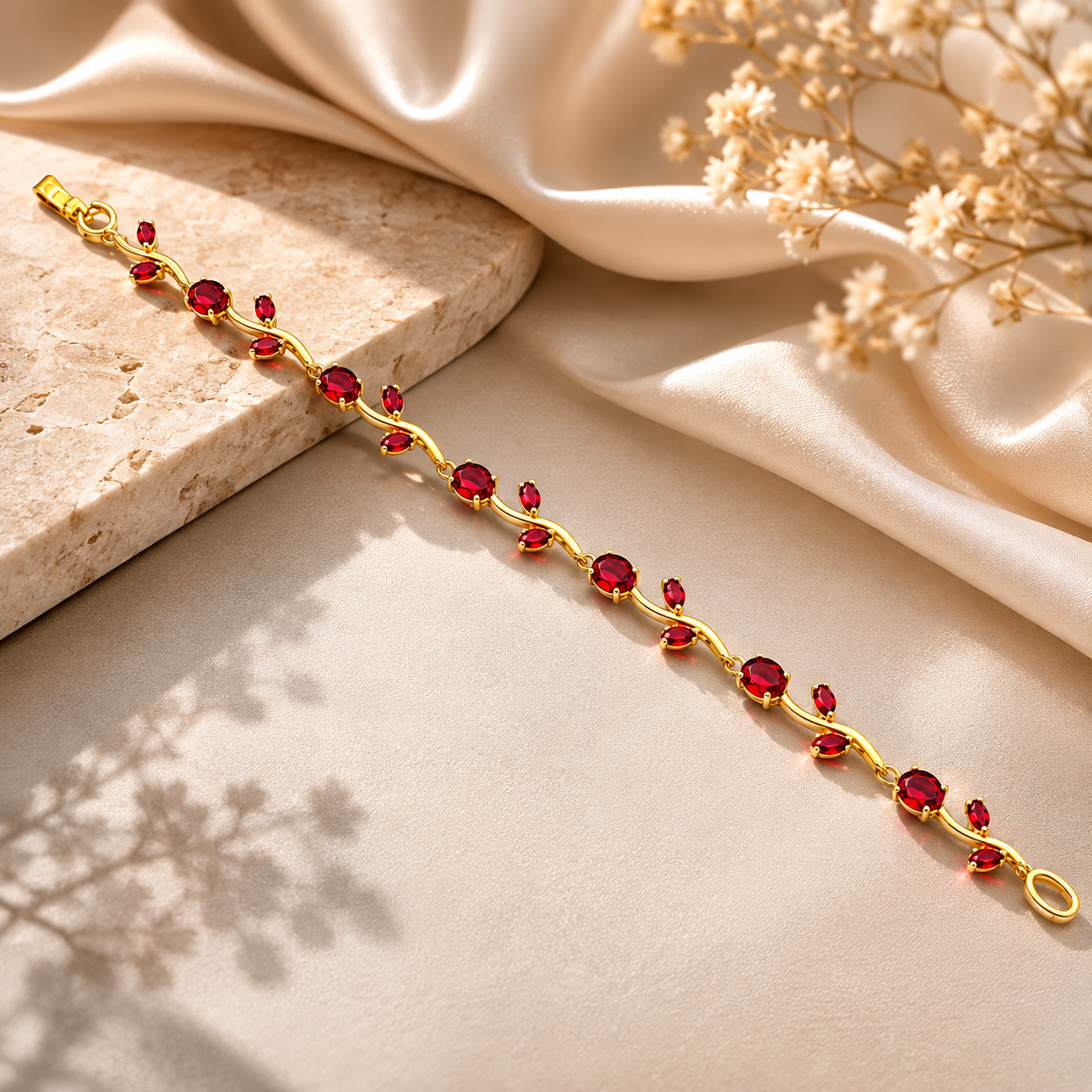 Red Tulip Bracelet