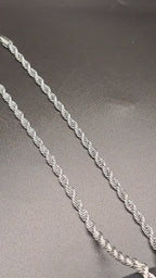 Silver Plated Rope Chain