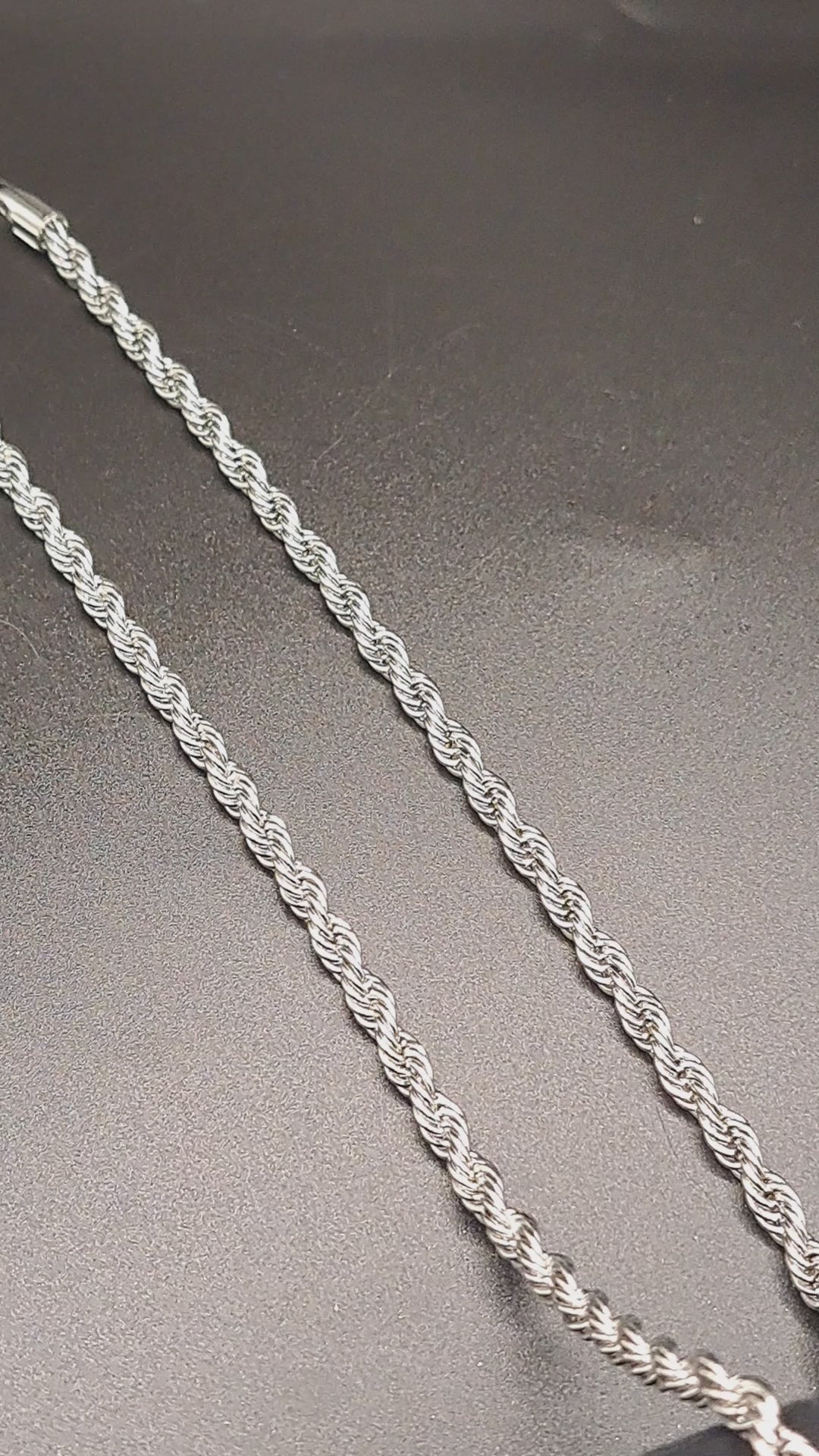 Silver Plated Rope Chain