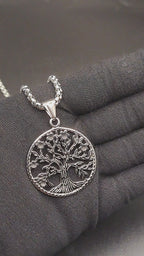 Tree of Life Pendant Chain Silver