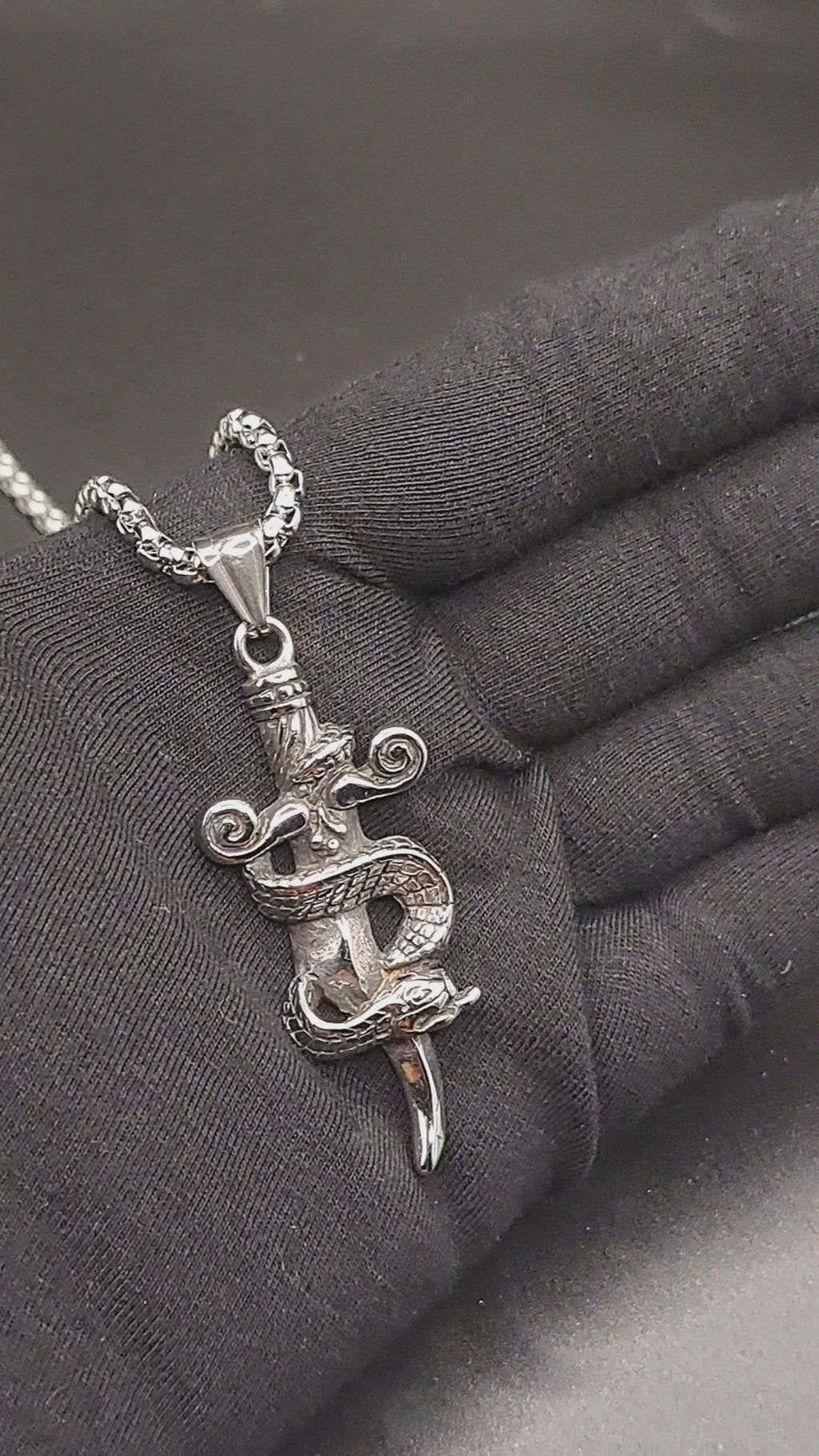 Silver Dragon Pendant