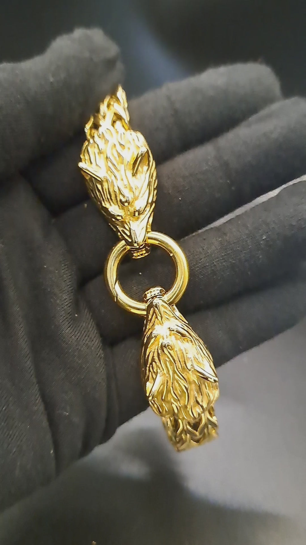 Golden Wolf Bracelet