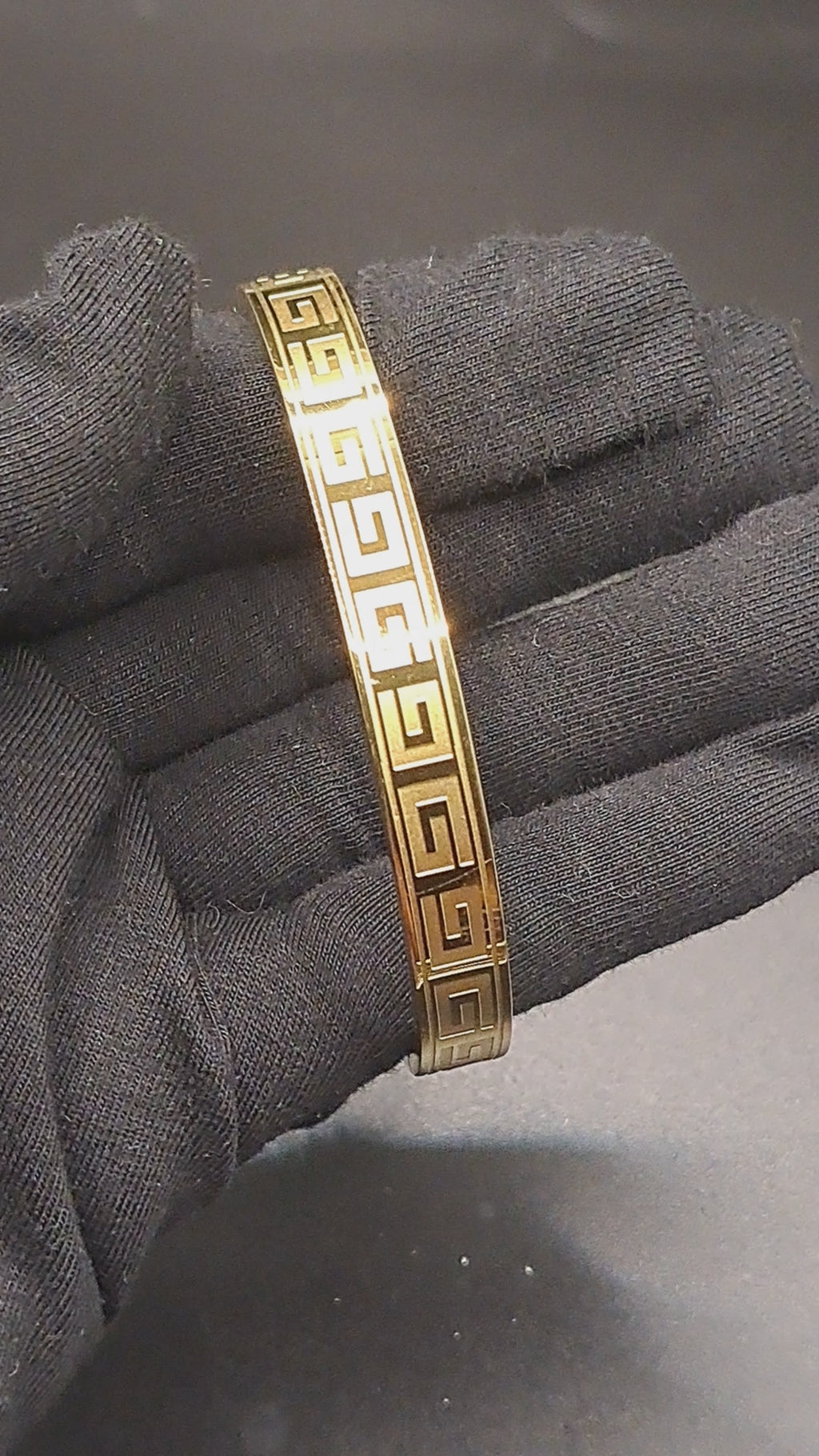 Greek Key Bracelet Gold
