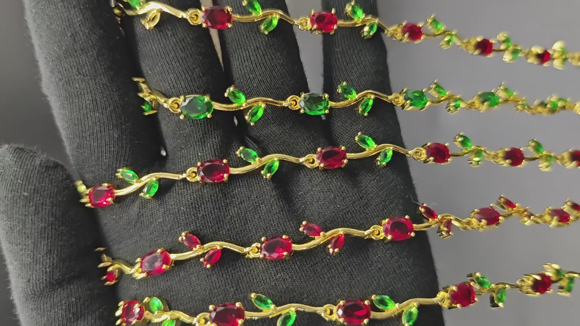 Green Tulip Bracelet for Women