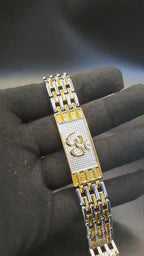 Gold & Silver OM Chain Bracelet